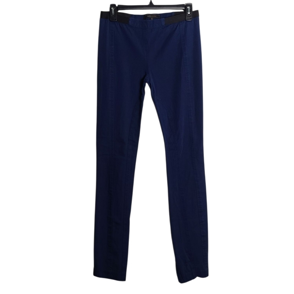 BCBGMaxAzria Slater Skinny Pants Faded Classic Blu Navy Blue Leggings Size Small